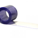 PVC Streifen 200 x 2 mm Blau – transparent