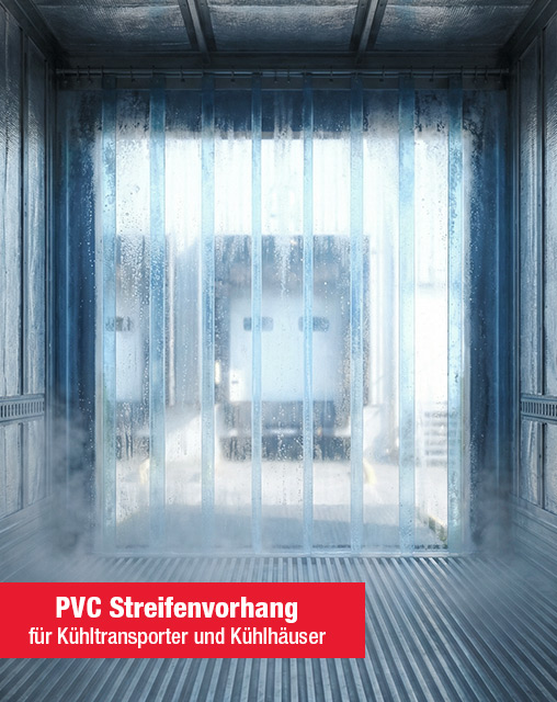 PVC Streifenvorhang für Kühlhäuser und Transporter